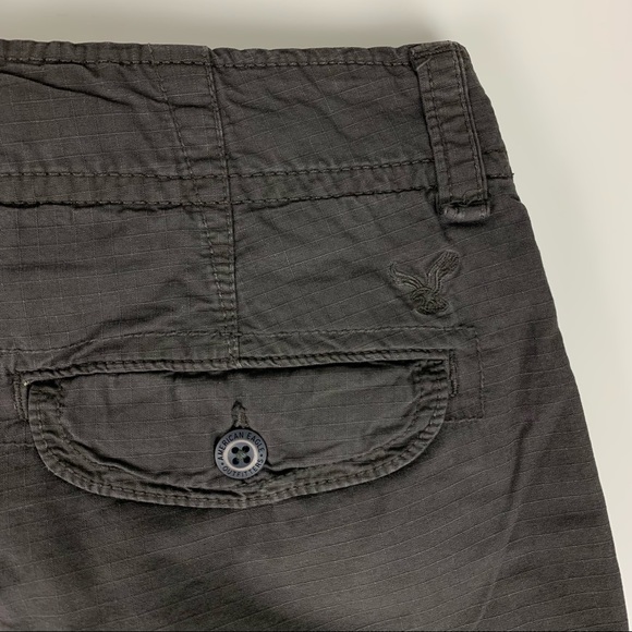 American Eagle Longer Length Cargo Shorts Gray Brown 100% Cotton Men’s Sz 32 NWT - Picture 12 of 16